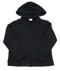 Černá propínací mikina s kapucí H&M