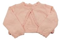Světlerůžové pletené bolerko Little nutmeg