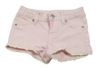 Světlerůžové riflové kraťasy Dopodopo