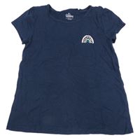 Tmavomodré tričko s duhou Topolino