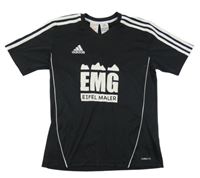 Černo-bílé funkční tričko Adidas