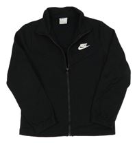 Černá propínací mikina s logem Nike