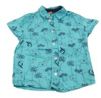 Tyrkysová košile se žraloky Kiki&Koko