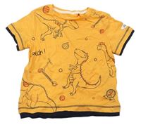 Oranžové tričko s dinosaurem S. Oliver