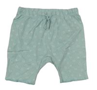 Mentolové pyžamové kraťasy s hvězdami H&M