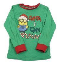 Zeleno-červené pyžamové triko s Mimoněm H&M