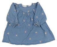 Modré riflové šaty s duhami Nutmeg