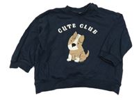 Tmavomodrá mikina se psem H&M