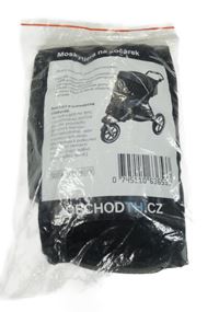 Nové - Černá moskytiéra na kočárek 
