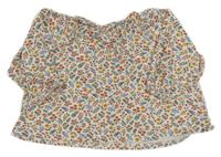 Bílo-barevná květovaná halenka Next