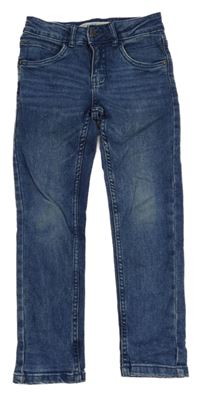 Tmavomodré skinny rifle 