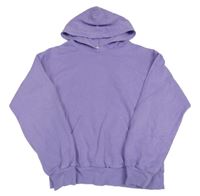 Fialová mikina s kapsou a kapucí H&M