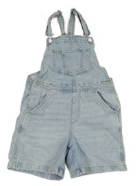 Světlemodré riflové laclové kraťasy H&M