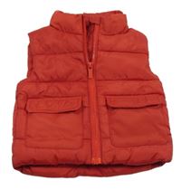 Červená šusťáková zateplená vesta Primark