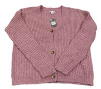 Nové - Starorůžový propínací svetr Primark
