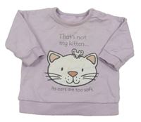 Lila mikina s kočkou George