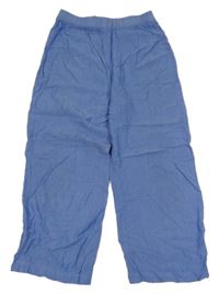 Modré melírované lehké kalhoty H&M