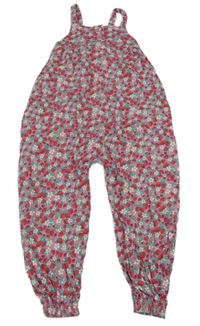 Růžový kalhotový overal s jahodami Jojo Maman Bébé
