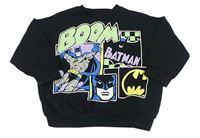 Černá oversize mikina s Batmanem F&F