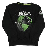 Černá mikina s potiskem NASA 