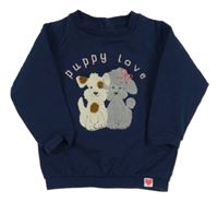 Tmavomodrá mikina s pejky M&S