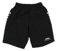 Černé sportovní kraťasy s logem Jako