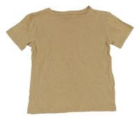 Béžové tričko Peacocks