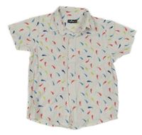 Bílá košile se žraloky Influx