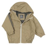 Béžová šusťáková jarní bunda s kapucí Next