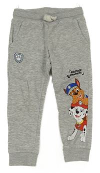 Šedé melírované tepláky s Paw Patrol