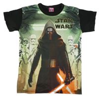 Černo-zelené tričko s potiskem Star Wars Disney 