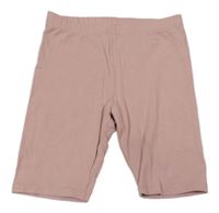 Světlerůžové elastické kraťasy H&M