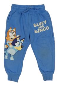 Světlemodré cuff tepláky s Bluey 