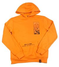 Tmavooranžová mikina s Dragonball Z a kapucí PRIMARK