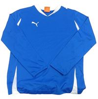 Modro-bílé sportovní triko s logem PUMA