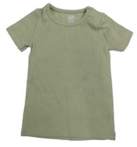 Khaki žebrované tričko F&F