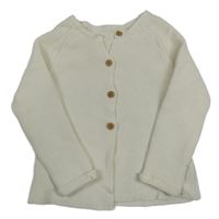 Smetanový propínací svetr George