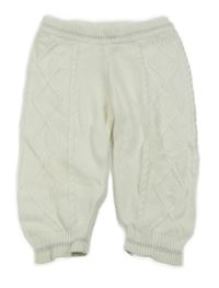 Smetanové pletené kalhoty se vzorem RIVER ISLAND