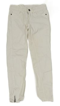 Bílé skinny crop rifle Y.F.K.