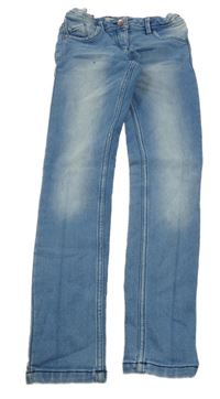 Modré skinny teplákové rifle POCOPIANO