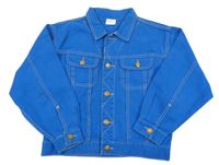 Cobaltově modrá riflová bunda s límečkem JEP'S