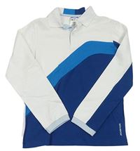 Bílo-modré polo triko Jacadi