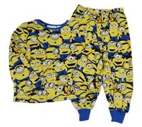 Žluto-modré plyšové pyžamo s Mimoni Primark