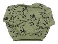 Khaki oversize mikina se soby George
