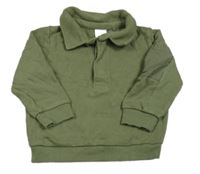 Khaki polo mikina Next