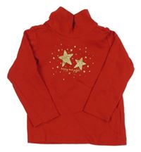 Červený rolák s hvězdami Fagottino