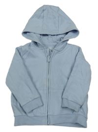 Světlemodrá propínací mikina s kapucí F&F