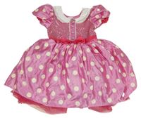 Kostým - Růžové puntíkaté šaty s flitry - Minnie Disney