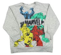 Šedá melírovaná mikina s Avengers Matalan