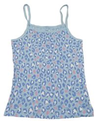 Světlemodrý vzorovaný top F&F